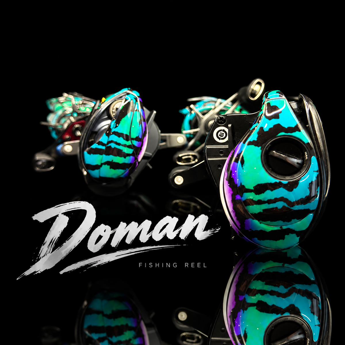 Doman 3D Baitcasting Reel Skin – Custom-Fit Decal Wrap