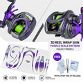 Lunatic Skins Purple Scale Transparent Reel Skin