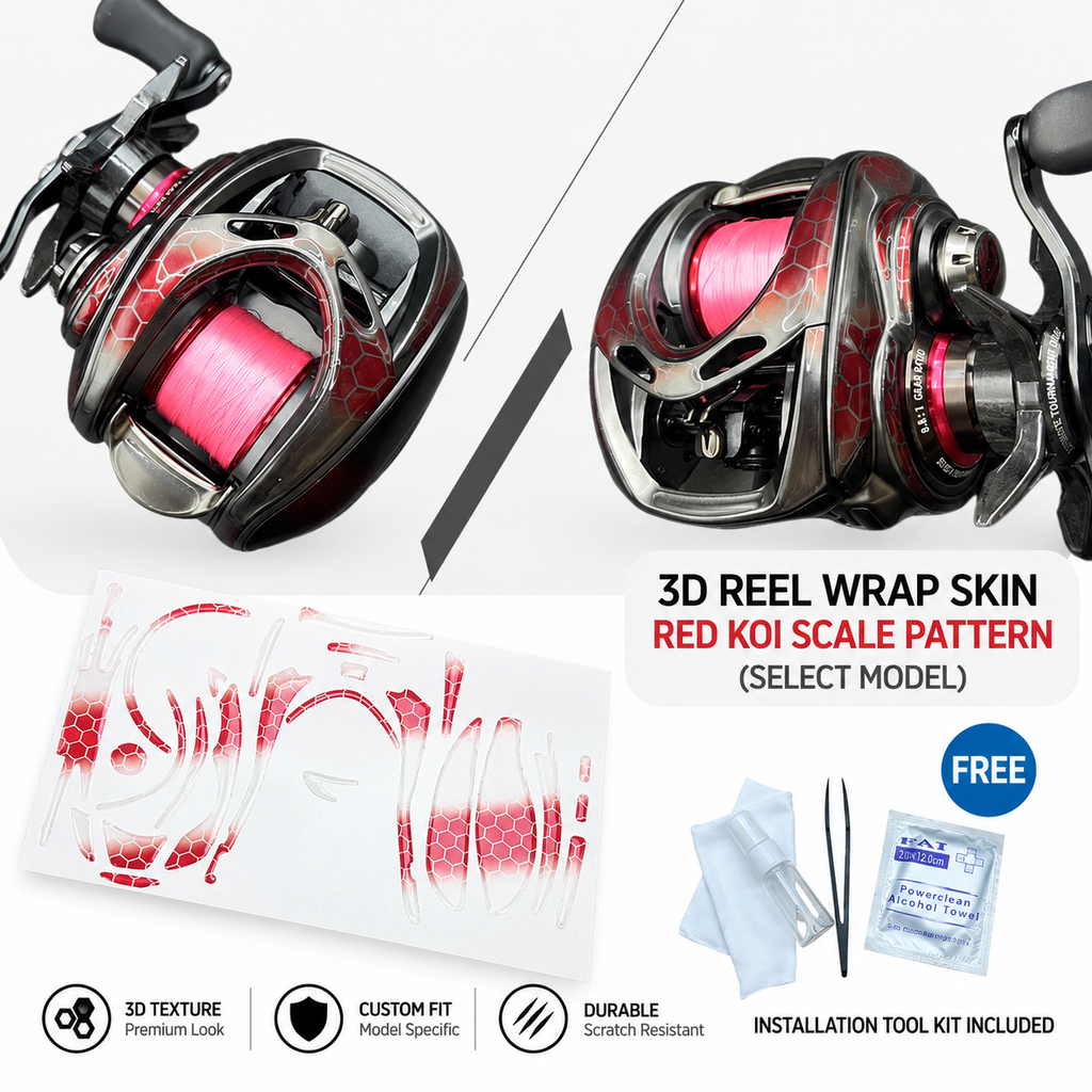 Lunatic Skins 3D Baitcasting Reel Wrap - Select Models