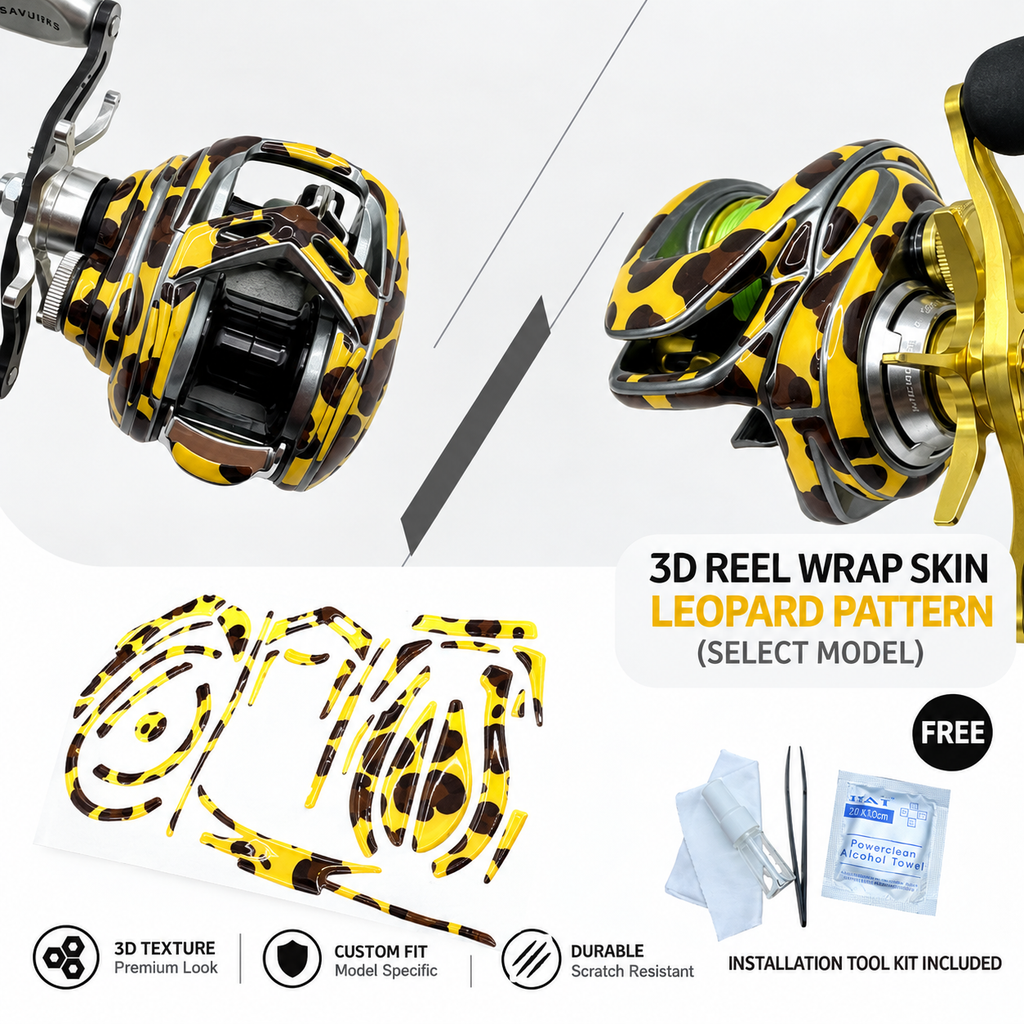 Lunatic Skins 3D Baitcasting Reel Wrap - Select Models