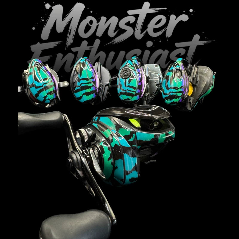 Doman 3D Baitcasting Reel Skin – Custom-Fit Decal Wrap